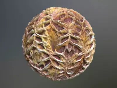 Material Skin Monster 53 Seamless PBR Texture Texture