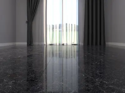 Marble Floor Cosmos Black Set 4 Texture