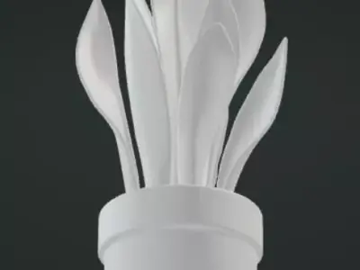 Snake plant 3D model