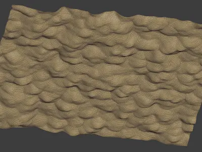 Desert Scene Low-poly 3D model