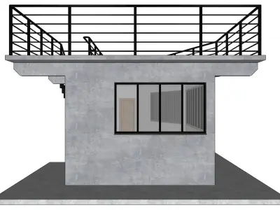 Kiosk - Guardhouse - Newsstand - Grocery 3D model