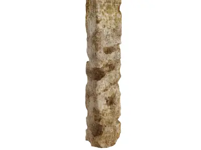 Concrete Column - Destruction Low-poly 3D model