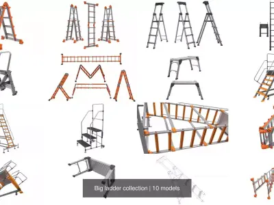 Big ladder collection 3D Model Pack