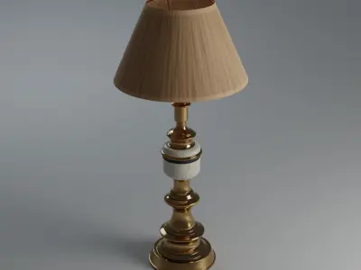 Photorealistic Vintage 1930s Stiffel Table Lamp 3D model