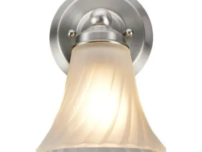 Light Satin Nickel Bath Bar Free 3D model