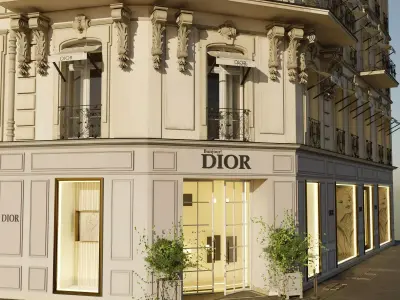 Dior  paris Low-poly 3D model