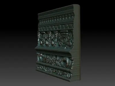 Indian Temple Wall basrelief 32 240622 3D print model