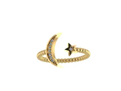 Ring - Gold - Silver 3D print model