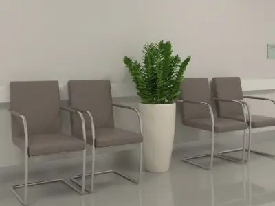 Hospital Hallway 002 3D model