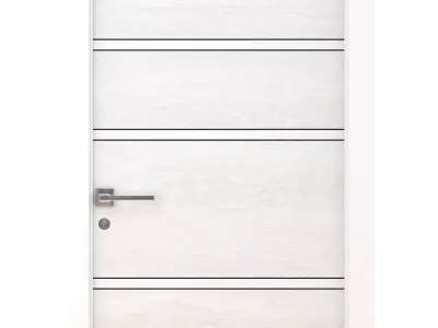 Door-070 wooden door with handle 3D model