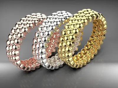 Light weight mini ball shape ring 3D print model