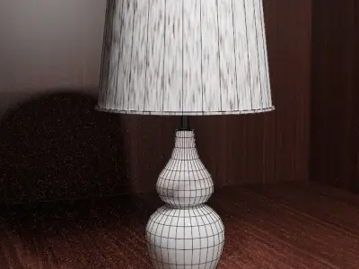 interior table lamp Low-poly 3D model
