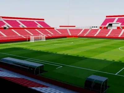 Estadi de Montilivi - Girona 3D model