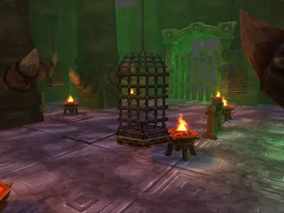Fantasy Chess RPG Environment - Dungeon1 Low-poly 3D model