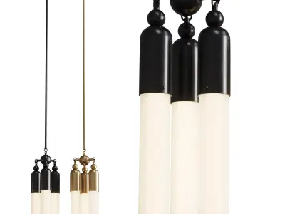 apparatus tassel pendant light 02 Low-poly 3D model