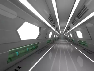 Sci Fi Interior 3D model 15