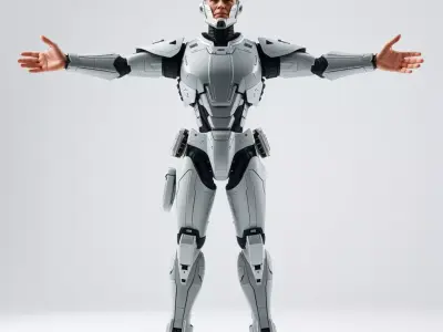 Futuristic Combat Suit model pack Low-poly 3D model