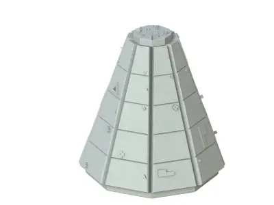 Sci Fi Object No 2835 Low Poly Low-poly 3D model