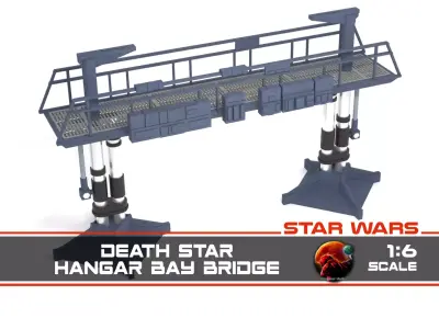 Death Star Hangar Bay Bridge 1-6 scale Hottoys 3D print model