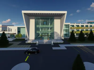Resort Project On The beach Revit 3D model