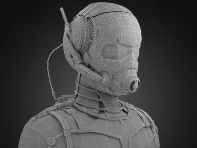 Ant-Man Marvel 2015 Low-poly 3D model
