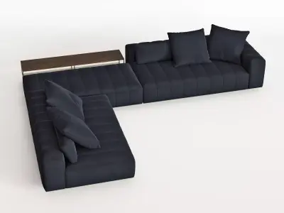 Freeman Corner Sofa System H 3D model