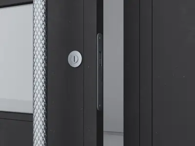 Aluminium door 320 3D model