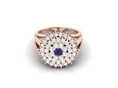 solitaire ring 3dm stl render detail  3D print model