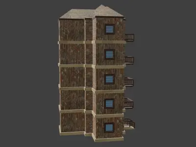 House Model 77 Low-poly 3D model