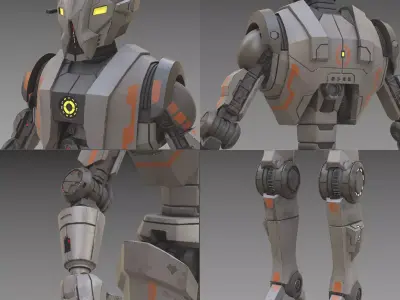 HK-51 Assassin Droid One12 Scale Articulation STL Files 3D print model