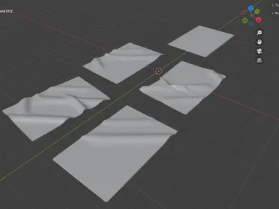 Traditional Turkish rug 3D model