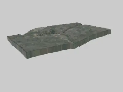 Omsk City Low-poly 3D model