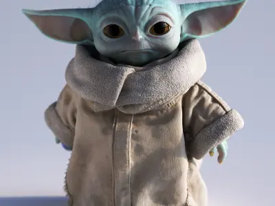  Grogu Baby Yoda Film Quality 3D model 3D model