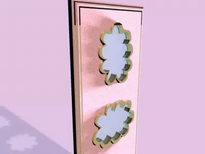 candy clouds door of little girls facination 3D model