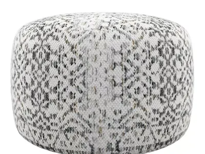 POUF LIV 40X60 SEA BLUE 3D model