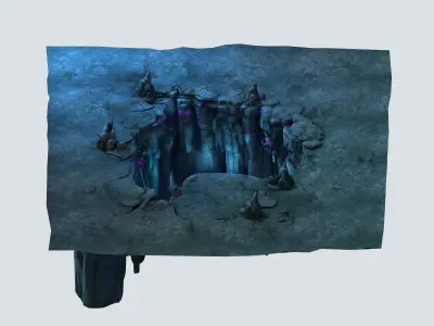 Black River Mountain - refining cave 01 3D model
