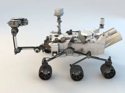 Curiosity Mars Rover Low-poly 3D model