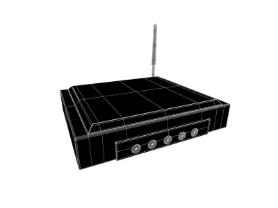 Cartoon Wifi Router v1 001 Low-poly 3D model