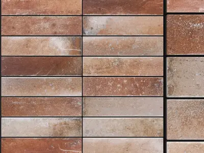 Yurtbay Seramik Brick Stone Cotto Mix Set 7 3D model