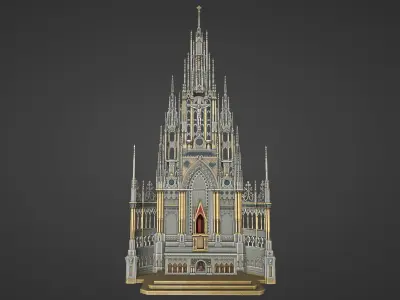 st francis de sales oratory high altar Low-poly 3D model