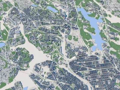 Stockholm City Sweden 3D model