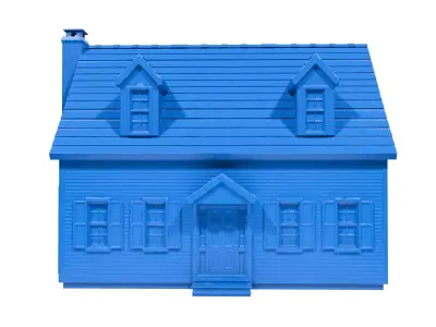 North American house 3D print model
