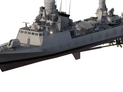 DETAILED GREEK NAVY CORVETTE 3D model