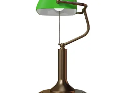Bankers lamp 3D model