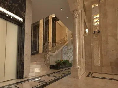 classic  Entrance 3D model