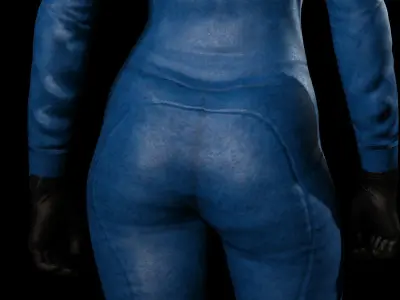 Invisible Woman Low-poly 3D model