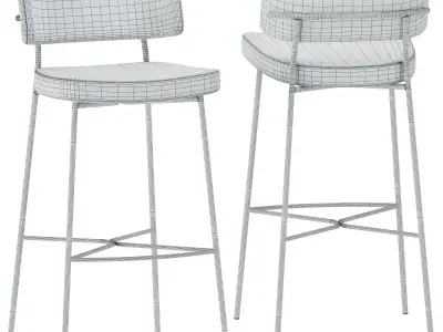 Marlen Bar Chair by TrabA 3D model