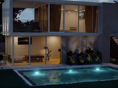 Modern 3D House 3D model