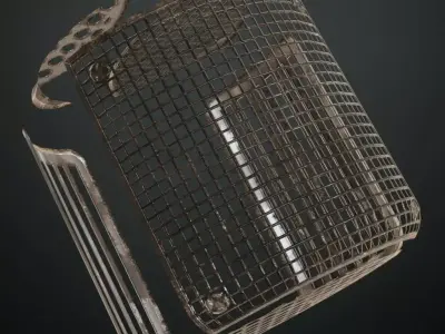 Rusty Metal Grill Transparent PBR Seamless Texture purchase