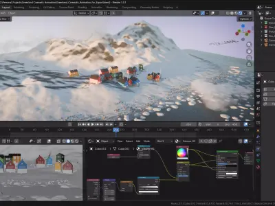 Greenland Cinematic Animation  3D model